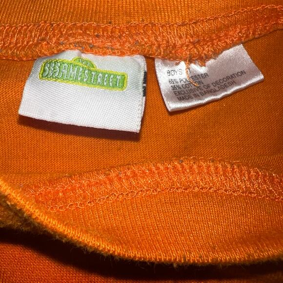 Vintage Y2K Oscar the grouch sesame Street graphic t-shirt baseball youth sz 3T - Picture 7 of 7